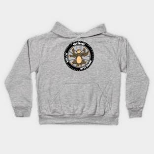 Sloped Vitruvian Sloth Kids Hoodie